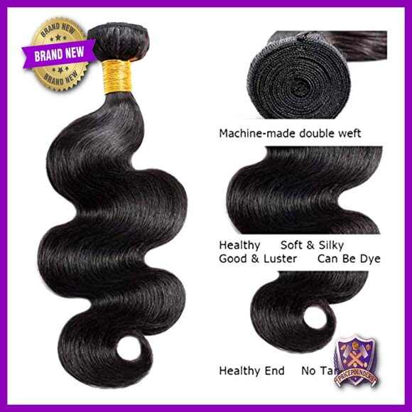 Brazilian Remy Human Hair Extensions 22-26 Inch Body Wave Bundles main image 4